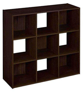 Closetmaid 8937 Cubeicals Organizer, 9-Cube, Espresso